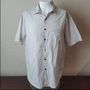 Large Tasso Elba Men's Short Sleeve Geometric Button Up Shirt